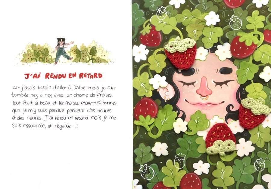 Dans les fraises A4
